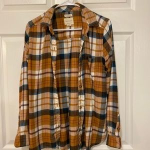 American Eagle orange flannel